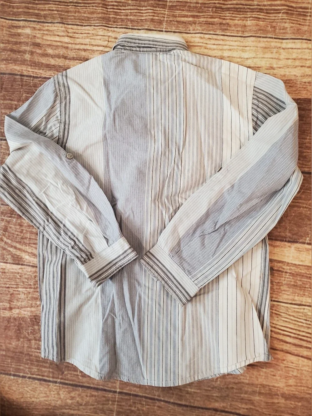 Mayoral Boys Long Sleeve Stripe Button Up Shirt 12/14